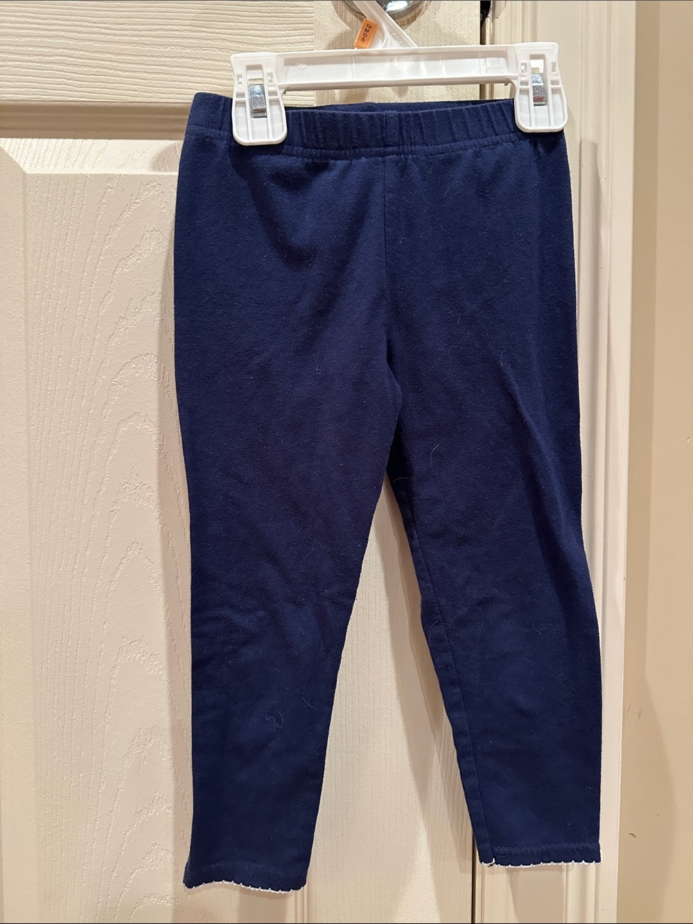 Kids Navy Elastic Waist Leggings